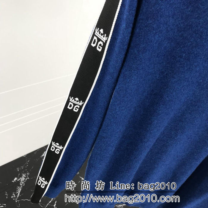 DＧ杜嘉班納 18SS秋冬新款 織帶logo 保暖舒適 男款毛衣 訂制美麗奴羊毛 打底百搭款 ydi2414